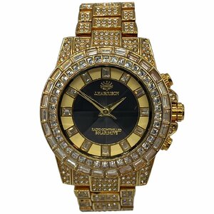  operation goods J.HARRISON John is lisonJH-025 rhinestone solar radio wave clock men's wristwatch 