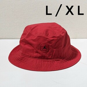 新品 L/XL JORDAN BUCKET JM WASHED CAP　DC3687-687 ナイキ ジョーダン ジャンプマン バケットハット 赤 アウトドア