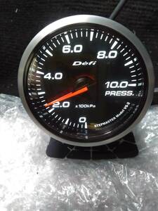 Defi Racer Gauge 60Φ Racer gauge white pressure gauge fuel pressure indicator oil pressure gauge 