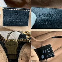 1円〜 【王道】　GUCCI グッチ マーモント キルティング ショルダーバッグ チェーンショルダーバッグ ブラック ダブルG GG_画像10