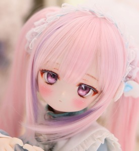 Art hand Auction [LUCKY STAR] DDH-01 Semi-white skin custom head + eyes (soft vinyl) *Slightly difficult, doll, character doll, dollfie dream, parts