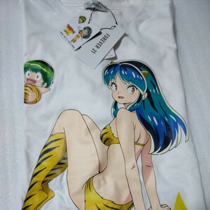 新品 Lサイズ うる星やつら FOREVER21 コラボ Tシャツ ホワイト 白 ラムちゃん BIG Tシャツ 半袖Tシャツ L ビッグT オーガニックコットンの画像1