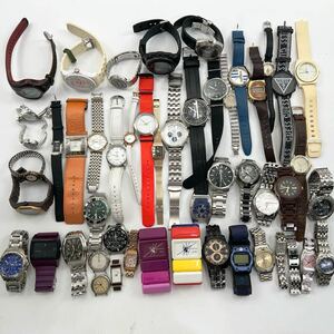 まとめ売り ファッション メーカー ブランド 腕時計 HUNTING WORLD EMPORIO ARMANI DIESEL Nixon SOMA TIMEX CK 色々 50本 ジャンク 