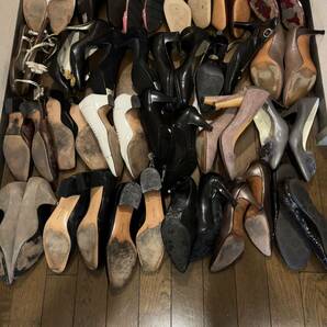 1スタ まとめ売り 30足セット ブランド 靴 パンプス サンダル フェラガモ YSL Dior TORY BURCH MIU MIU BALENCIAGA kate spade ジャンクの画像9