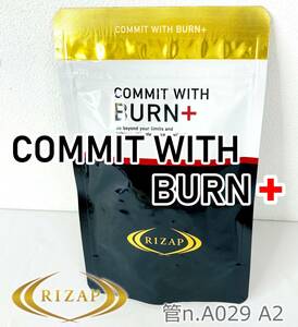 【未開封】RIZAP ライザップ　COMMIT WITH BURN+　L-カルニチン α-リポ酸 還元型コエンザイムQ10 甘草抽出エキス　サプリメント