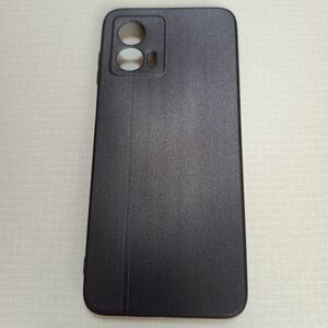 Motorola g53 5G 耐衝撃 ソフト TPU スマホケース レザー調 ブラック g53y g53j ワイモバイル