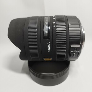 【動作確認済み】PENTAX用 SIGMA DC 広角レンズ 8−16ｍｍ F4.5−5.6 HSM レンズフード キャップ ソフトケース 付き デジタルカメラ の画像2