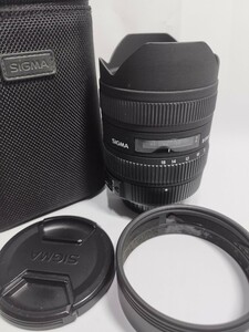 [ operation verification ending ]PENTAX for SIGMA DC wide-angle lens 8-16mm F4.5-5.6 HSM lens hood cap soft case attaching digital camera 