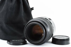 Nikon AF Micro NIKKOR 105mm f/2.8 マクロレンズ [美品] レンズポーチ付き