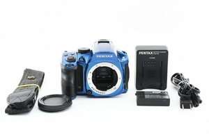 Pentax K-30 ボディ ブルー 1628万画素 [美品] ストラップ 充電器 バッテリー付き フルHD 手ぶれ補正 APS-C/CMOS