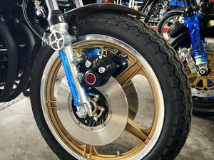  day Kiyoshi Works caliper aluminium sticker first sphere seal caliper sticker red Medama Z1 Z2 Kawasaki that time thing ze two 