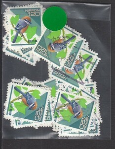 〒432-82　D普通切手　日本の自然　モズ　使用済　 50枚　