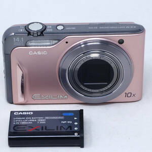 【動作品】CASIO EXILIM EX-H15 コンパクトデジタルカメラ コンデジ 10x ピンク