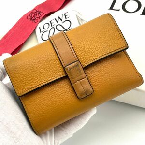 ★美品★LOEWE ロエベ バーティカルスモールウォレット 折り財布