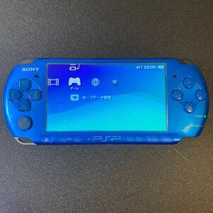 SONY PSP本体 PSP-3000 ブルー 作動品④