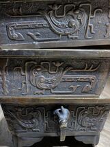 古董品　銅製　水盤 「大明宣徳年製」在銘　ジャンク_画像5