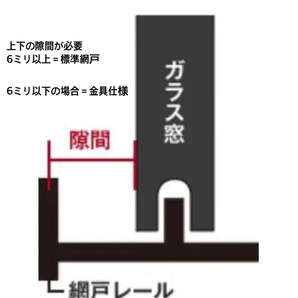 網戸 オーダーサイズ LIXIL/ TOSTEM（TS網戸） /YKK ap/三協・その他メーカー対応可 完成品 アミド 網戸製作の画像6