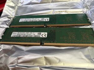 SKHynix デスクトップPC用　DDR4メモリPC－4 19200（DDR4-2400）４GB×２＝計8GB