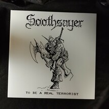 D04 中古LP 中古レコード　SOOTHSAYER to be a real terrorist ANTI-GOTH176 クリアビニール ポスターステッカーワッペン付 スピードメタル_画像1