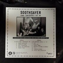 D04 中古LP 中古レコード　SOOTHSAYER to be a real terrorist ANTI-GOTH176 クリアビニール ポスターステッカーワッペン付 スピードメタル_画像2