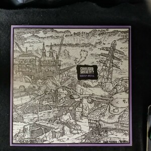 D04 中古LP 中古レコード　CIVILISED SOCIETY? scrap metal UK盤 ACHE 2 ハードコア　スラッシュ