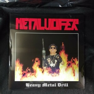 D04 中古LP 中古レコード　METALUCIFER Heavy metal drill I.P.001 ドイツ盤　100枚限定　赤白スプラッタービニール　ジャパメタ　