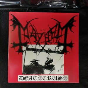 D04 中古LP 中古レコード　MAYHEM deathcrush UK盤 BOBV049LP パープルビニール　ノルウェー　ブラックメタル