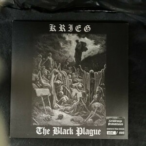D04 中古LP 中古レコード　KREIG the black plague ドイツ盤　RUINE 09 2枚限定　666枚限定　ブラックメタル