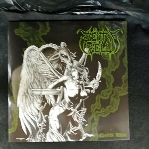 D04 中古LP 中古レコード DEATH YELL morbid rites ANTI-GOTH056 2枚組 グリーンビニール ポスター,ワッペン等付 ブラックメタルデスメタル