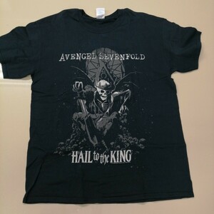 D04 バンドTシャツ　アヴェンジドセヴンフォールド　AVENGED SEVENFOLD hail to the king 　バンT　メタT