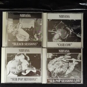 D04 中古CD ニルヴァーナ NIRVANA bleach sessions / cash cow / sub pop sessions / sub pop sessions live 4タイトルセット TUP BS CD