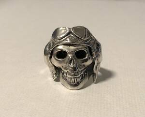  silver 925 Skull ring 23 number Biker sterling silver 