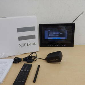 【54893】◆中古 動作確認試聴確認済み！！ SoftBank ワンセグポータブルテレビ TV 202HW 黒 リモコン 箱の画像1