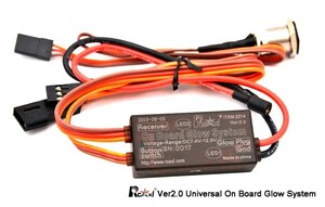 ☆Rcexl ver2.1オンボード 2モードグローシステム☆飛行機 ヘリコプター グローエンジン 点火　LEDインジケーター付き,飛行機の車用