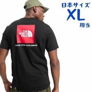 【海外限定】ノースフェイス　半袖Tシャツ　日本XL相当　A205 日本未発売 ボックスロゴ