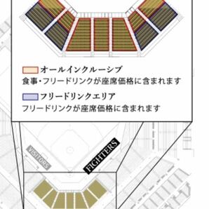 【ダイヤモンドクラブシート】エスコンフィールド北海道 4月21日（日）日ハムvsロッテ ペア連番チケットの画像5