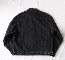 90s USA製【 Levi’s 】リーバイス ビンテージ 70507-4159 ブラック デニム ジャケット / 黒 サルファ / L / Gジャン 古着_画像10