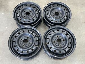 [ postage included ] Daihatsu original 13 -inch 4.50B +45 PCD100/4H steel wheel iron wheel 4ps.