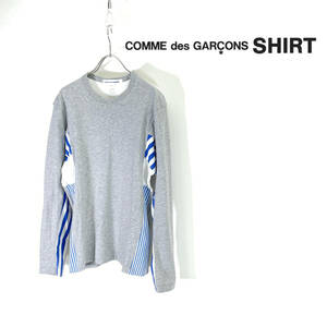COMME des GARCONS SHIRT コム デ ギャルソン シャツ ストライプシャツ ロンT ロング Ｔシャツ size S 0326030