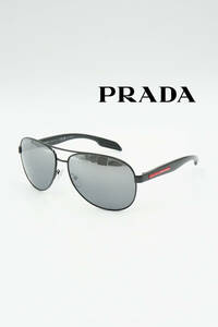 PRADA PRZ プラダ プラダ リネアロッサ ティアドロップ サングラス SPS53P 1AB-2F2 size 62□14 0410841