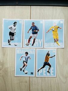 Panini Nobility 5枚セット Pele Maradona Henry Shevchenko Beckenbauer SP Short Print（検） Topps Soccer 