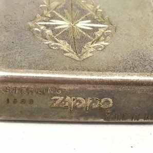 ■Zippo STERLING スターリングシルバー オイルライター 1993年製 火花あり 中古【UW040017】の画像6