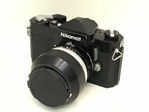 Nikomat FT / NIKKOR-S Auto 1:1.4 f=50mm 一眼レフカメラ フード付き ジャンク 中古【UW040129】