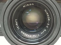 Nikon F / NIKKOR-S.C Auto 1:1.4 f=50mm 一眼レフカメラ ジャンク 中古【UW040130】_画像2