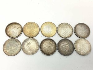 ◆ 昭和39年 1964年 東京オリンピック記念 千円銀貨幣 10枚 10,000円分【UW040233】