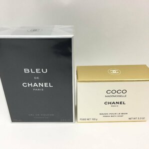 【未使用】CHANEL BLEU DE CHANEL ボディウォッシュ / ココマドモアゼル サヴォン ギフトボックス付き 2点 まとめ 中古【UW040288】の画像2