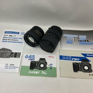 マミヤ Mamiya 645 PRO / MAMIYA-SEKOR ZOOM C 55-110mm 1:4.5 N 他 中判カメラ レンズ 付属品付き ジャンク 中古【UW040526】の画像9