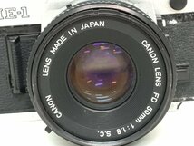 Canon AE-1 / LENS FD 50mm 1:1.8 S.C. 一眼レフカメラ ジャンク 中古【UW040617】_画像2