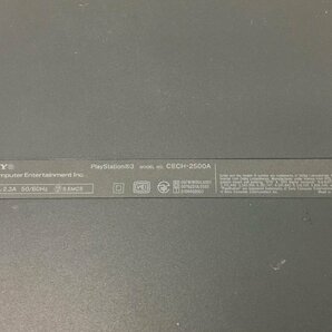 SONY プレイステーション3 PS3 CECH-2500A チャコールブラック 本体 ケーブルなし 動作未確認 ジャンク 中古【UW040627】の画像6