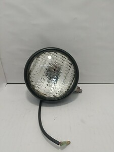 当時物 フォグライト 12V GE レンズ 【点灯確認OK】 ビンテージ 旧車 フォークリフト ハーレー ヘッドライト フォグランプ 管理001